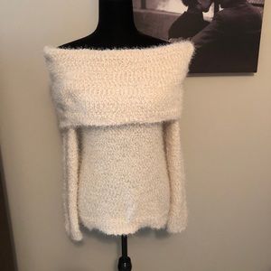 Off shoulder sweater